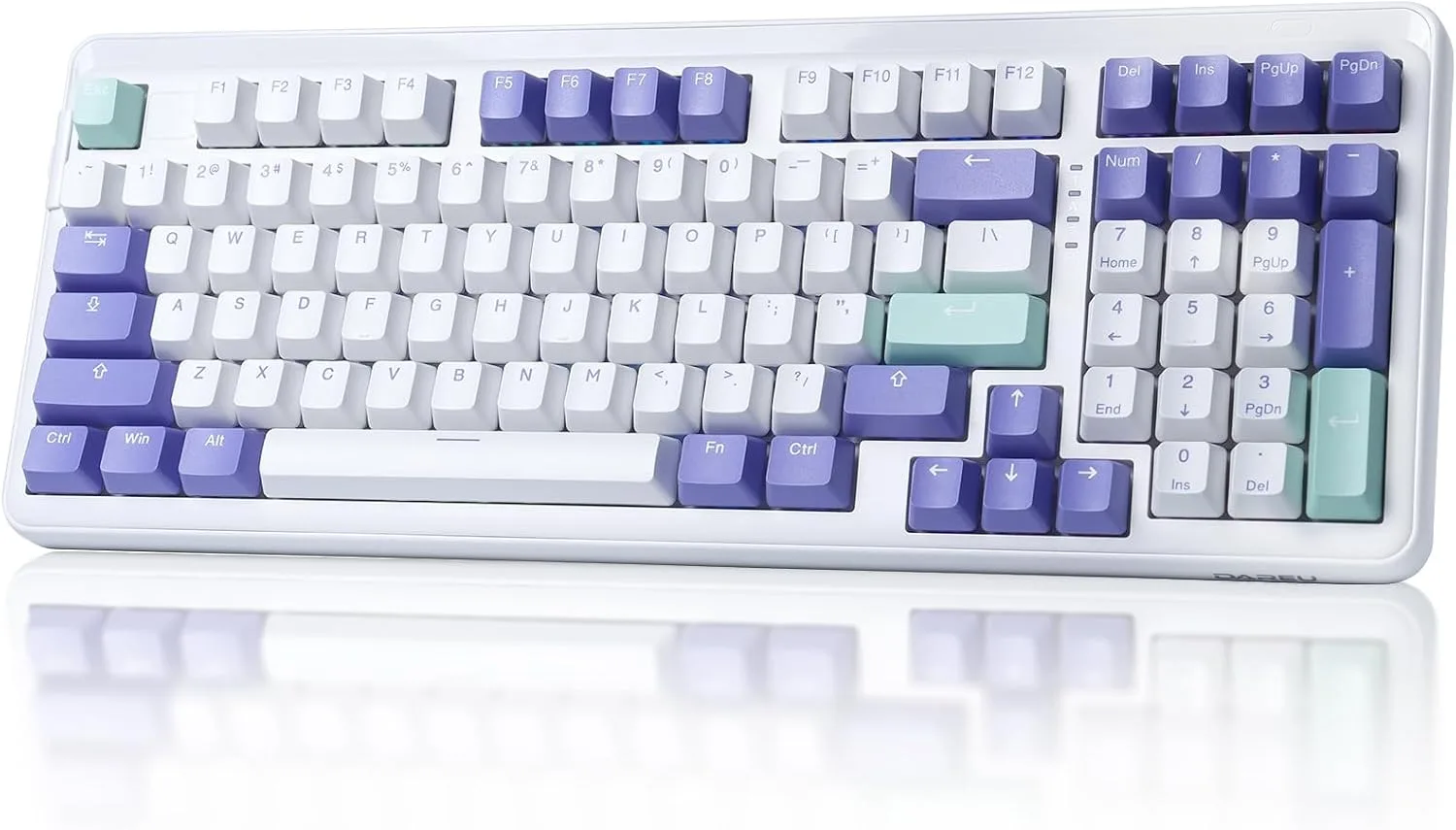 Teclado Gamer Mecánico Inalámbrico Dareu EK98pro 98% Layout RGB Bluetooth 5.0 2.4GHz USB-C