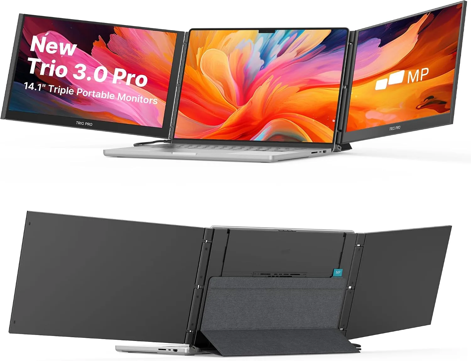 New Mobile Pixels Trio 3 Pro 14.1" QHD 1400P Triple Portable Monitor