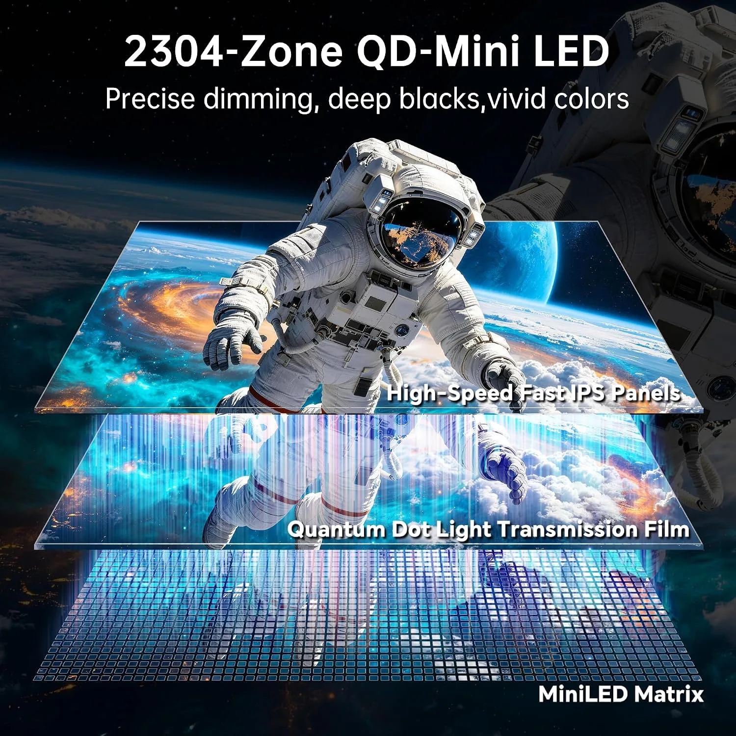 KTC M27P6S 27 Inch 4K Mini-LED Gaming Monitor, 2304-Zone Dual Mode 320Hz
