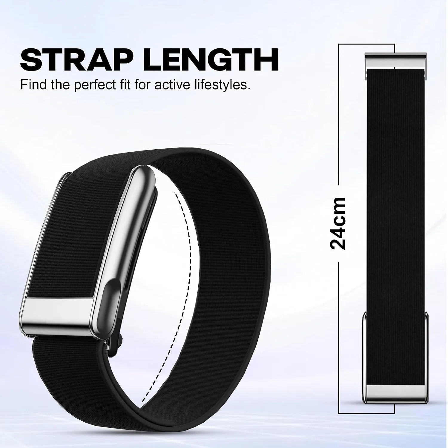 DADO HydroKnit Waterproof Nylon Sport Band Compatible with WHOOP 5.0, One, Peak, and Life | Elastic, Fast-Drying, Water-Resistant, and Comfortable Strap for Active Lifestyles