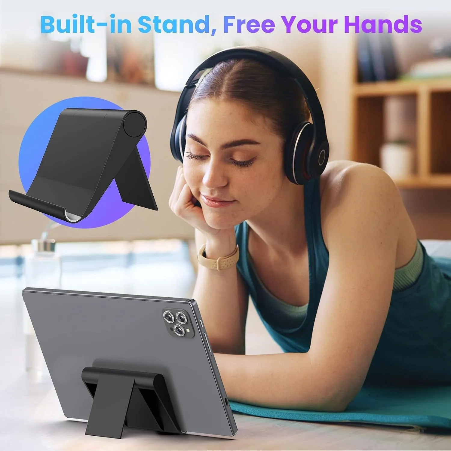 10 .1" Tablet with Stand, Octa-Core, 12GB+64GB, 2TB Expandable Gray