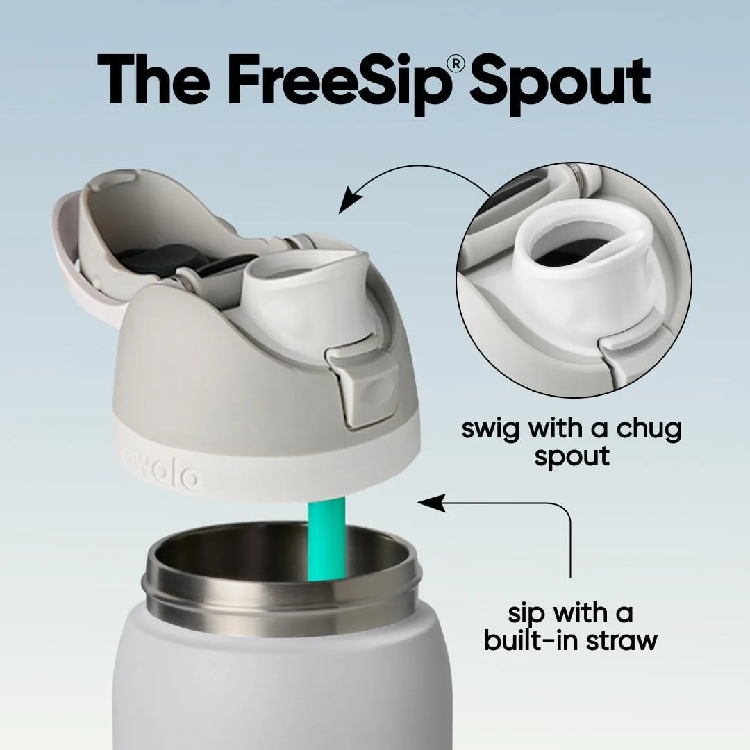 Owala FreeSip Stainless Steel Water Bottle 40 oz Iced Breeze