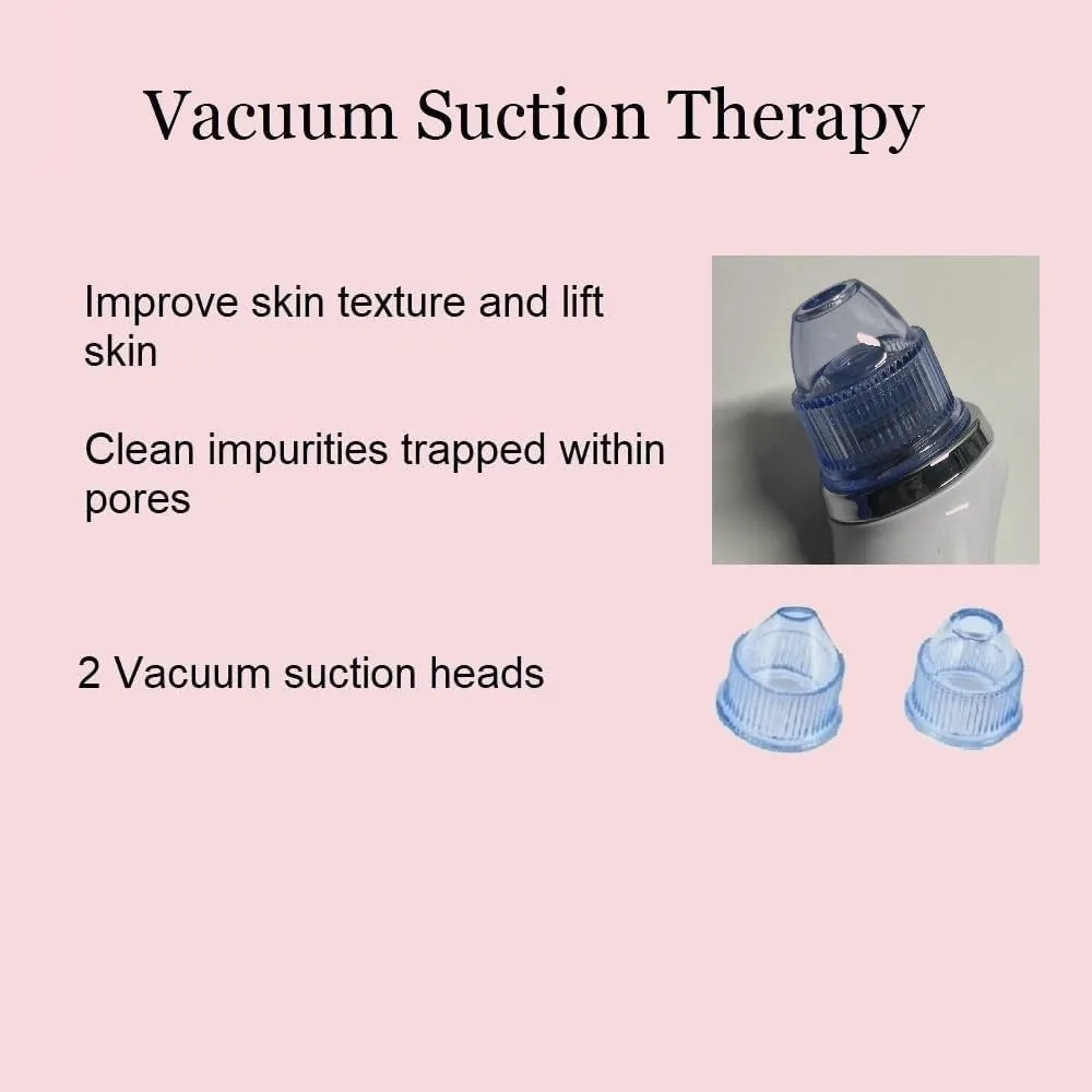 3-in-1 Microdermabrasion Machine - Light Therapy Vacuum Wand Kit