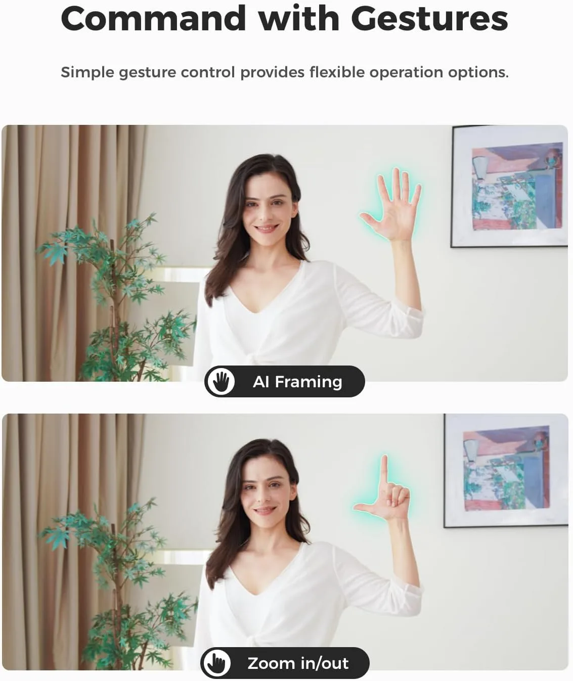 OBSBOT Meet SE 1080P 100FPS Webcam for PC, AI Framing Streaming Camera