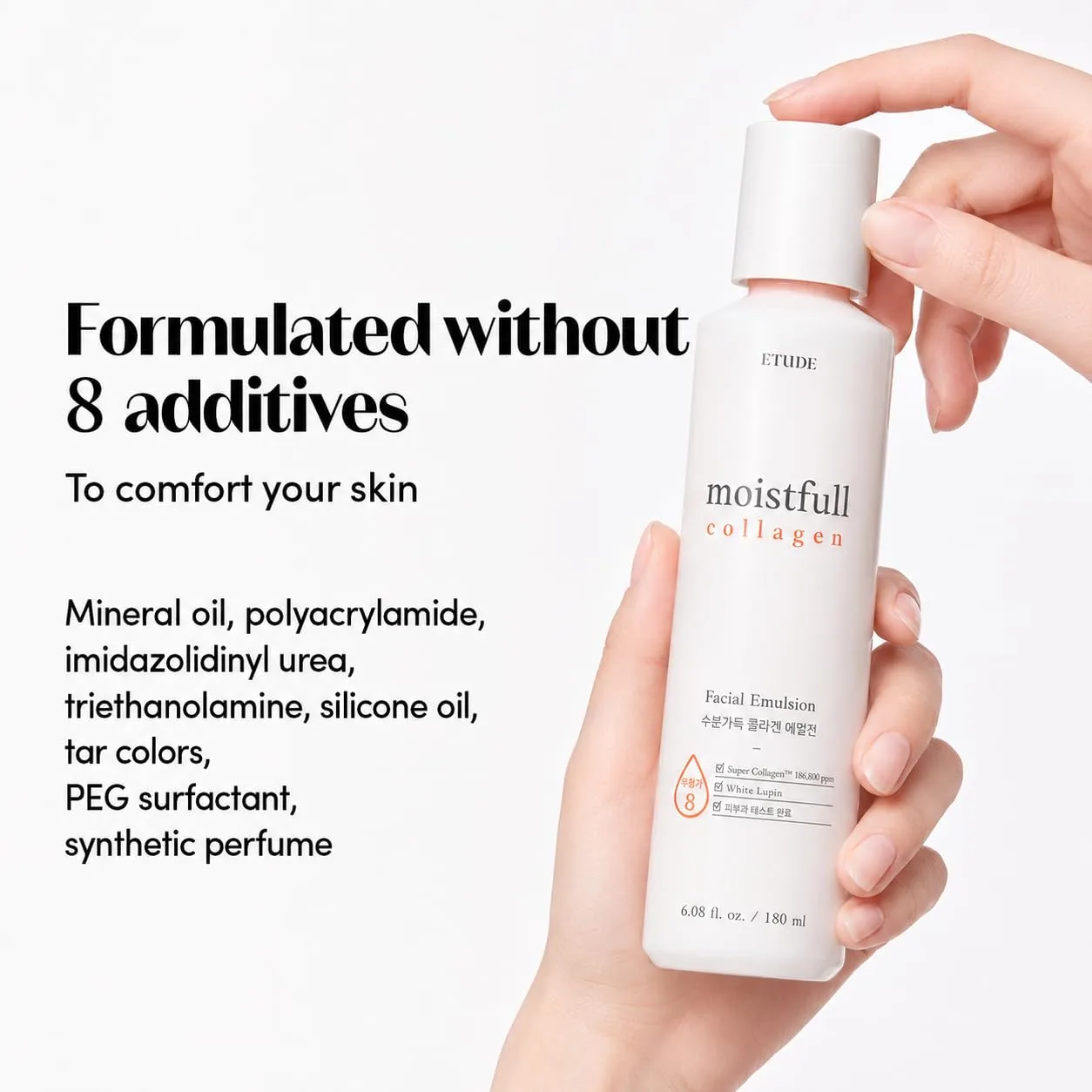 ETUDE Moistfull Collagen Facial Emulsion, Face Moisturizer, 6.08 fl oz