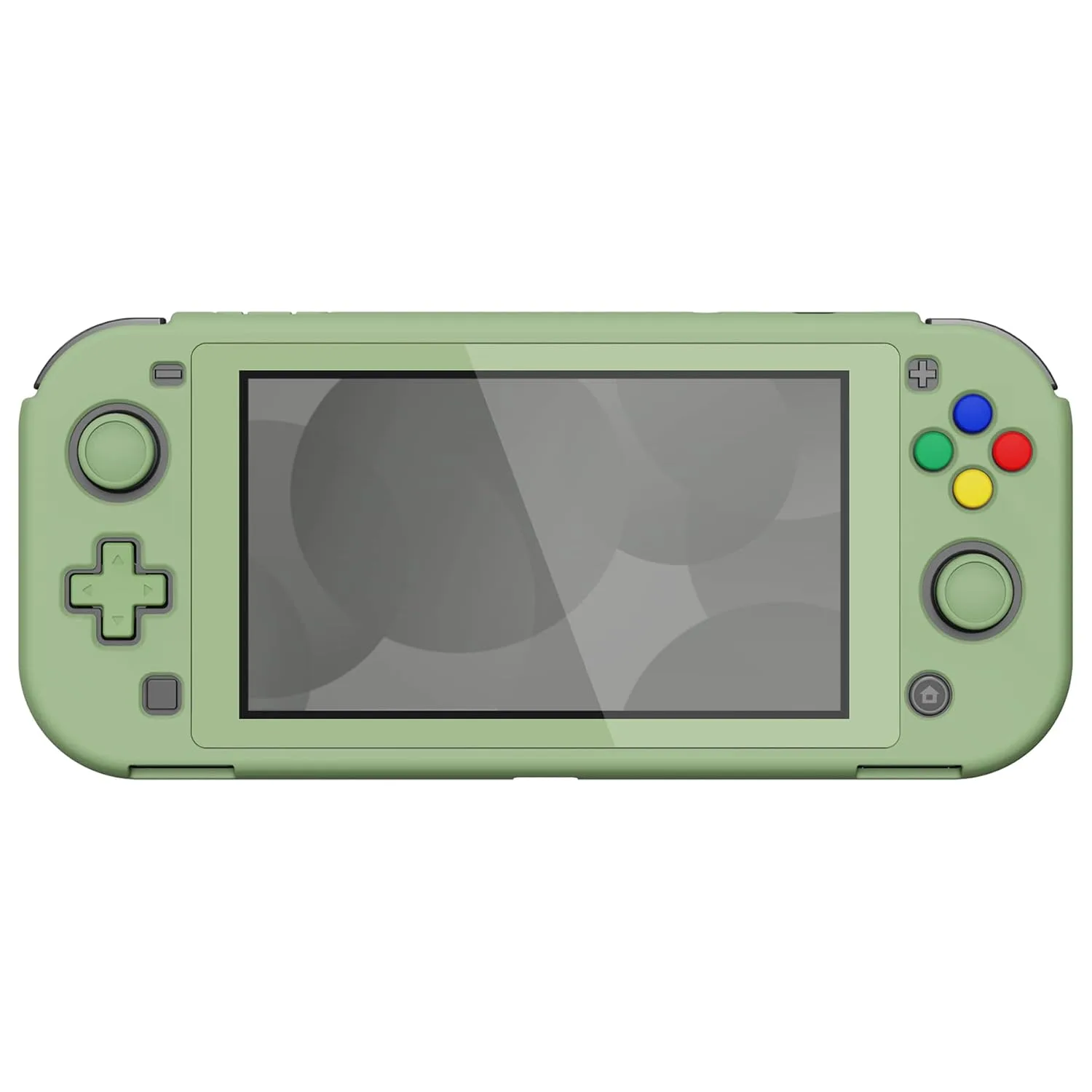 eXtremeRate PlayVital Matcha Green Protective Grip Case for Nintendo Switch Lite, Hard Cover Protector for Nintendo Switch Lite - Screen Protector & Thumb Grips & Buttons Caps Stickers Included