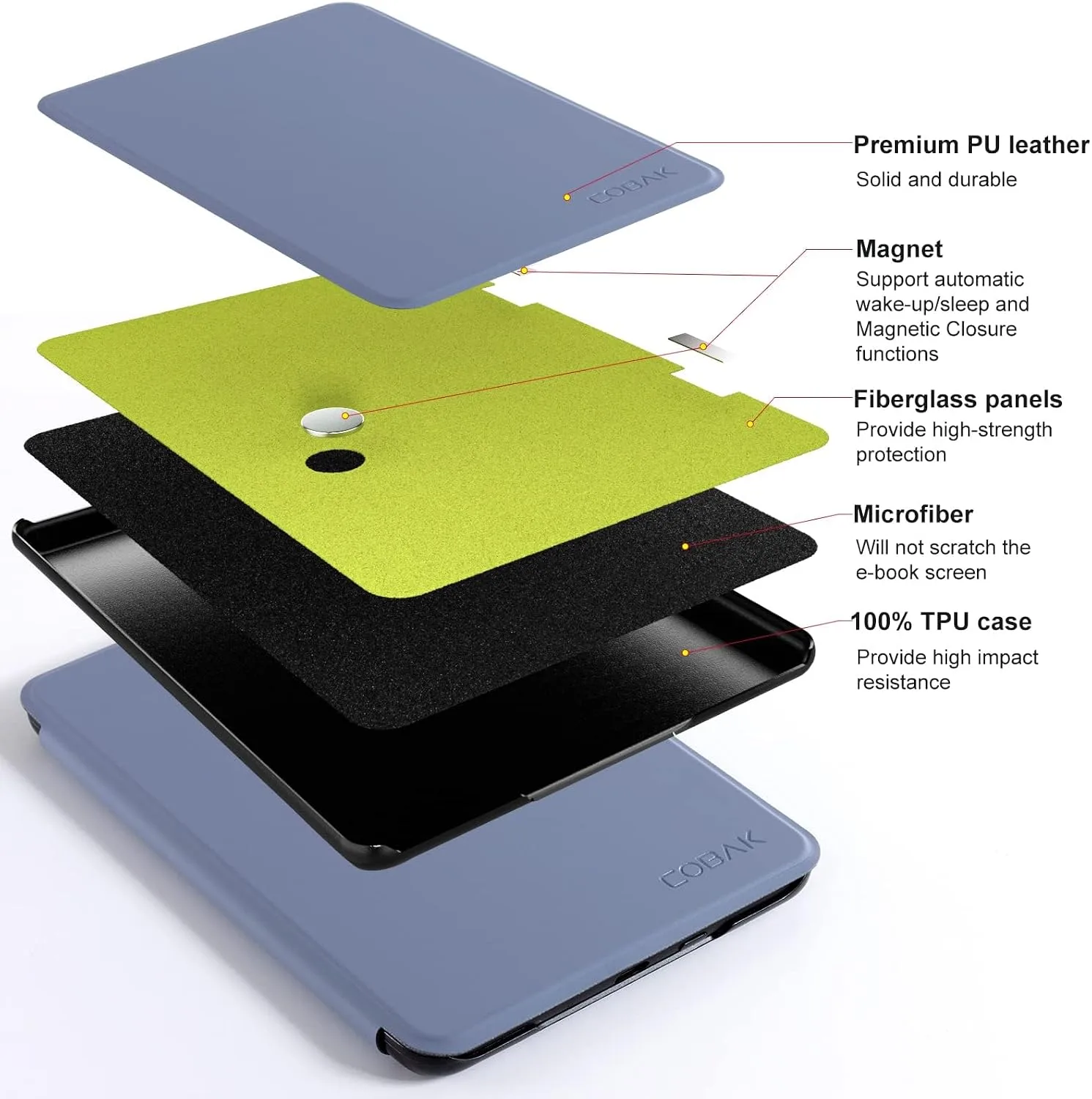 CoBak All New 6 Inch Case, not for iPad (A073006)