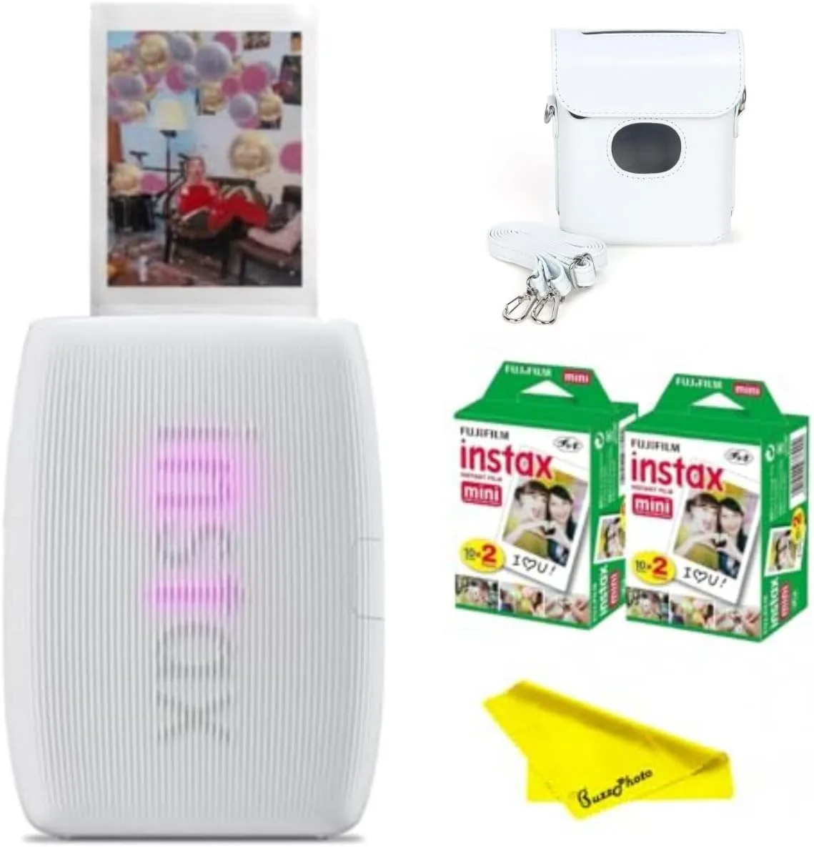 Impresora para smartphone Fujifilm Instax Mini Link 3 Clay White Bundle