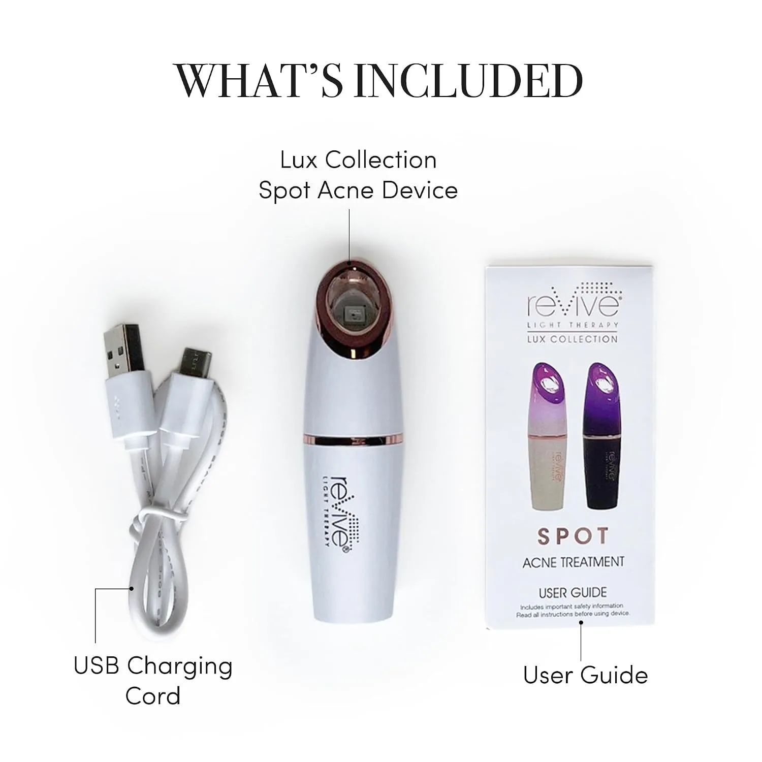 reVive Light Therapy Lux Collection Spot Acne Device, White