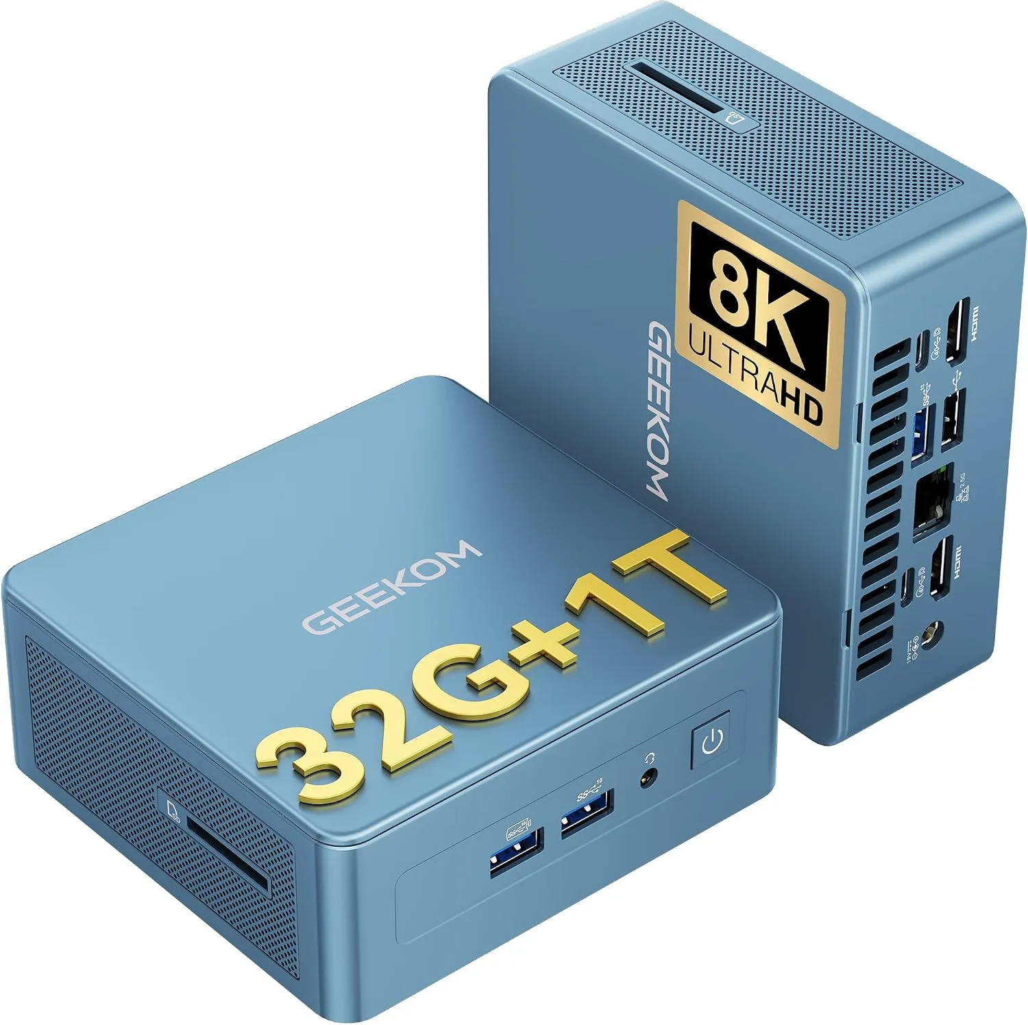 GEEKOM IT13 8K Productivity AI Mini PC,Intel Ultra7 356H|32GB DDR5＆1TB SSD