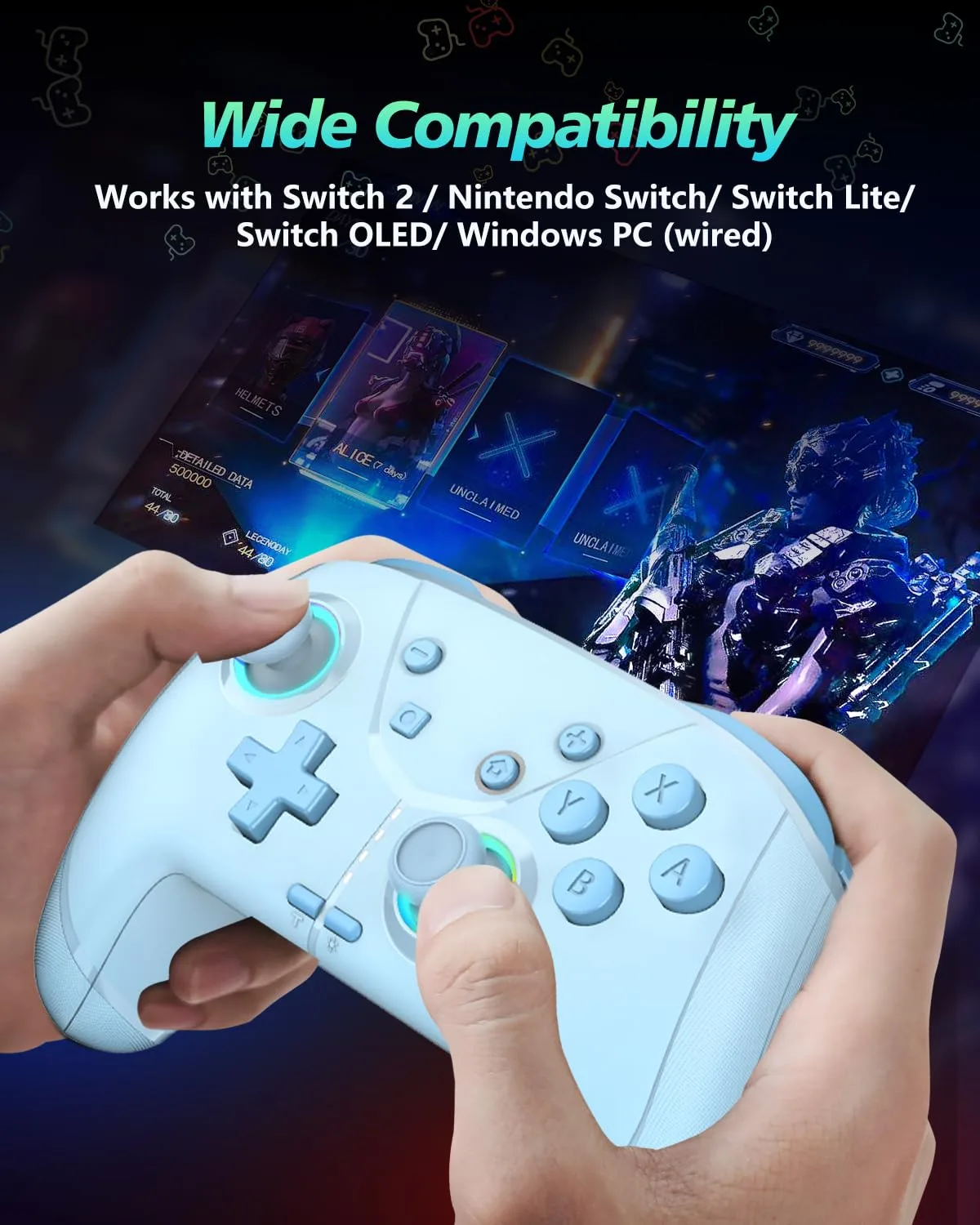 GMBACK Wireless Switch 2 Pro Controller with Home Wake Up & Loop Macro