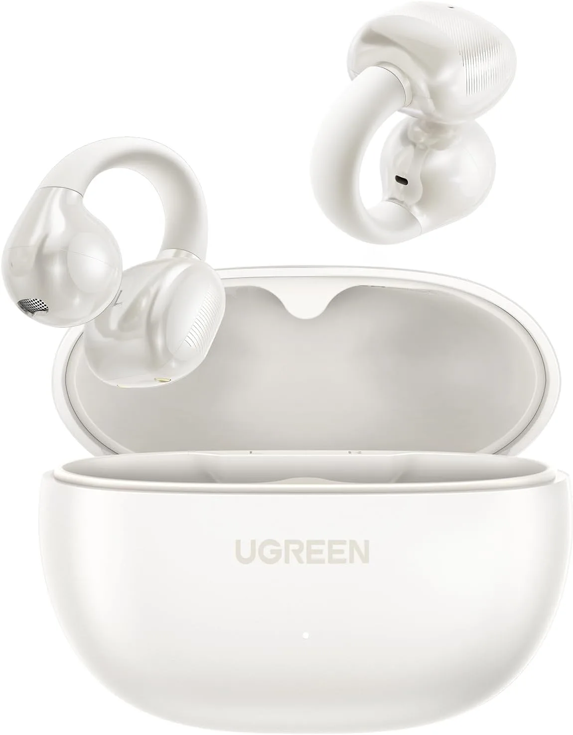 UGREEN HiTune S3 Open Ear Earbuds, Bluetooth 5.4, Clip on Earbuds, White