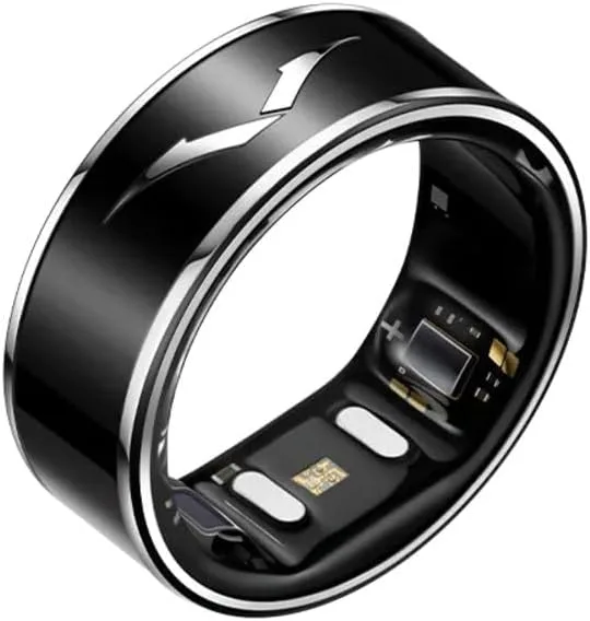 VERTU Cor Rring Ultra Smart Ring, Sleep & Activity Trends, Black, Size 10