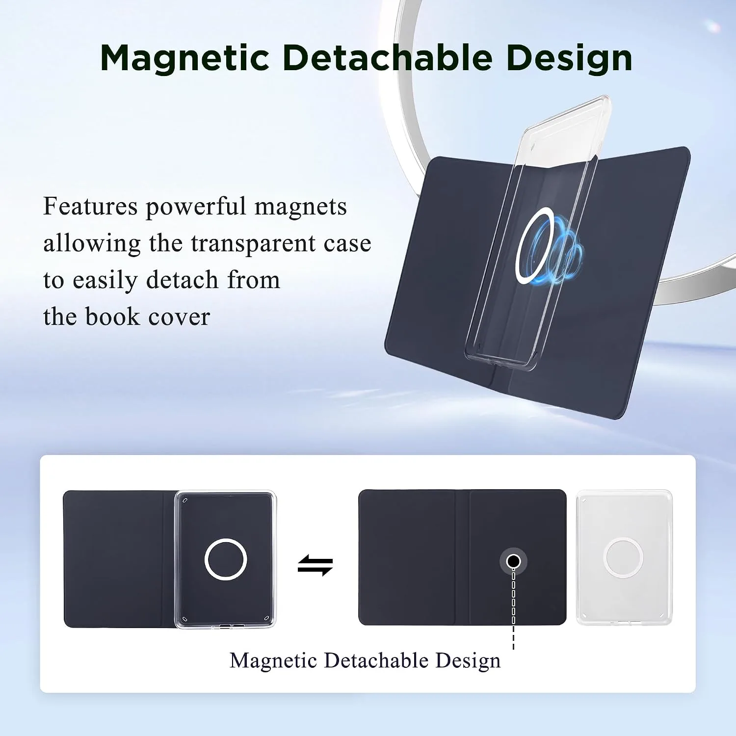 Magnetic Book Cover Case for 7'' Kindle Paperwhite & Colorsoft
