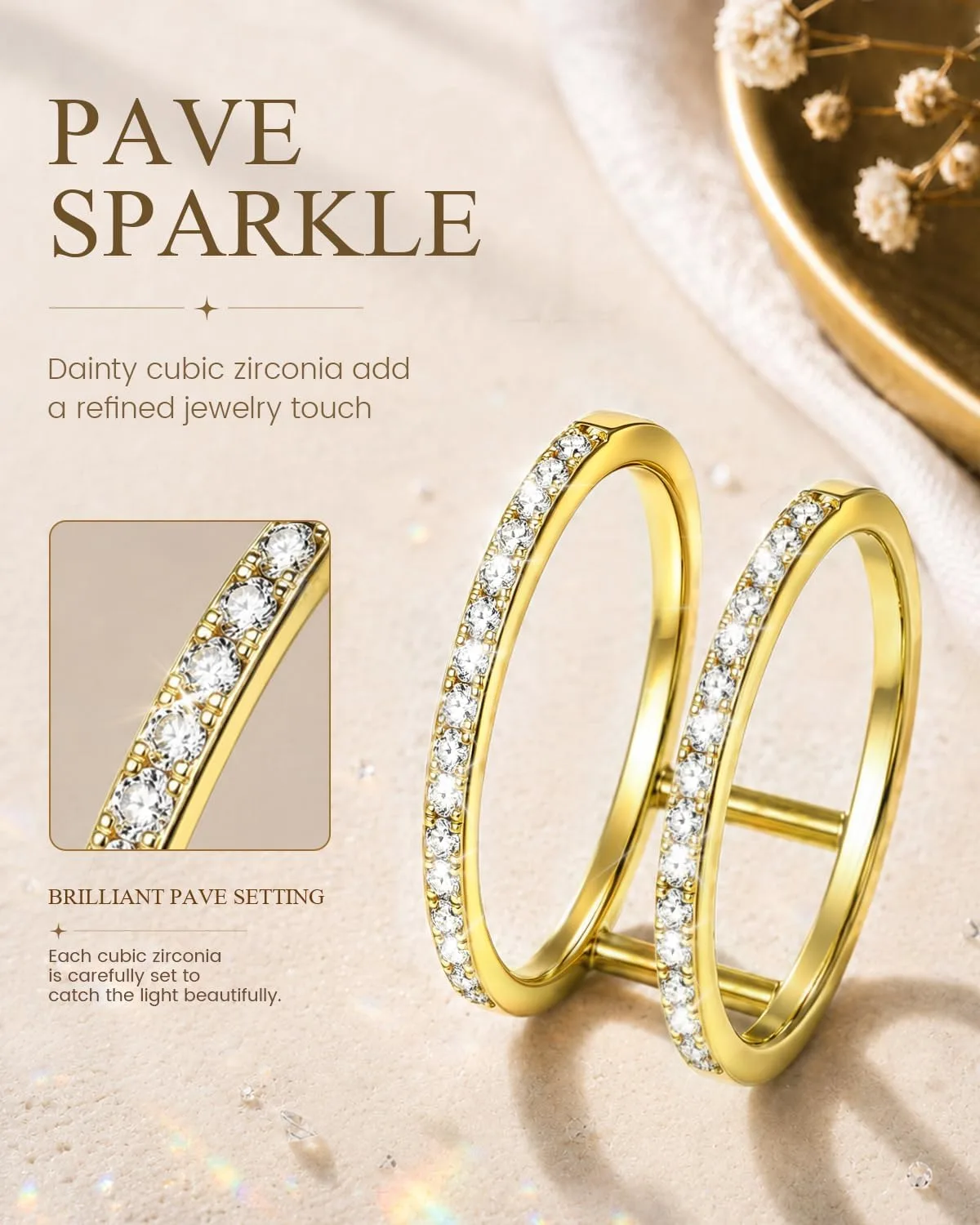 Smart Ring Cover Compatible with Oura Ring 5, 14K Gold Plated Ring Jacket