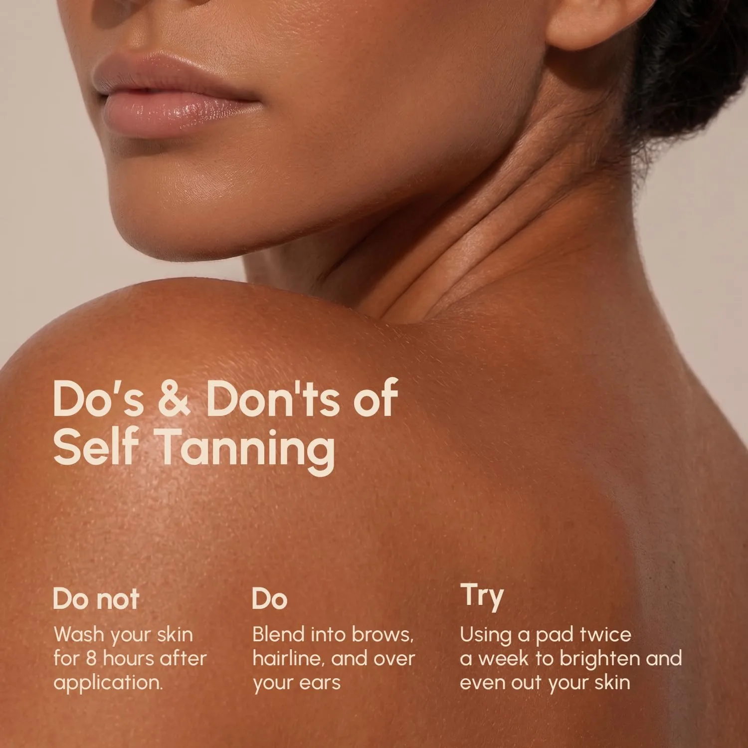 MAREE Self Tanning Facial Pads - Face Tanning Tan Towels for Face & Body