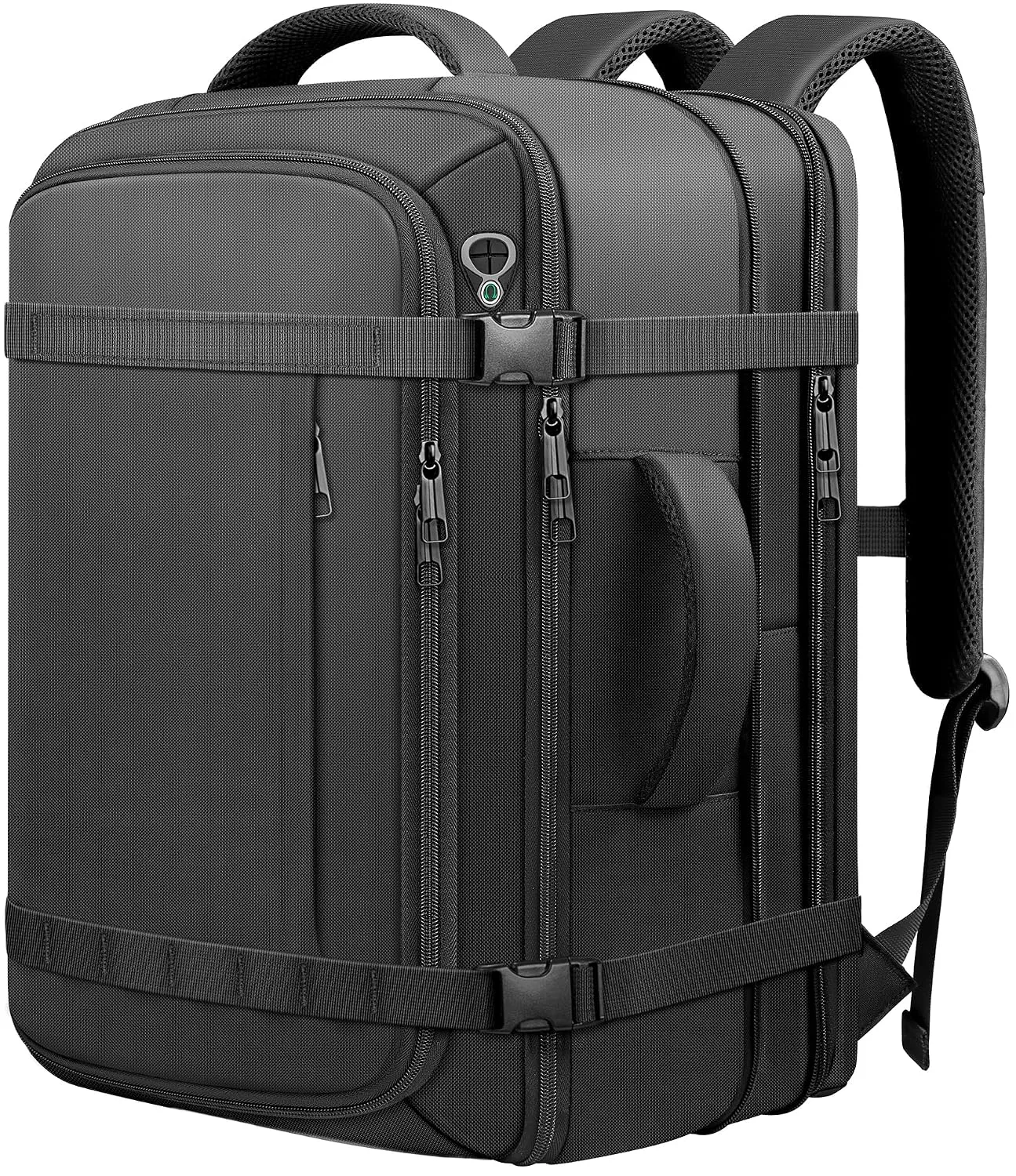HULVION Carry On Backpack Expandable 55–65L Travel Laptop Bag Water Resistant