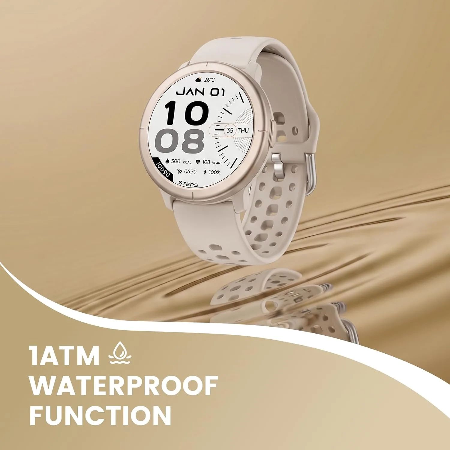 Smart Watch for Men Women, 1.32" AMOLED, Bluetooth Calls, Fitness Tracker