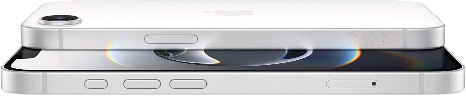 Apple iPhone 16e, 128GB, White - Unlocked (Renewed)