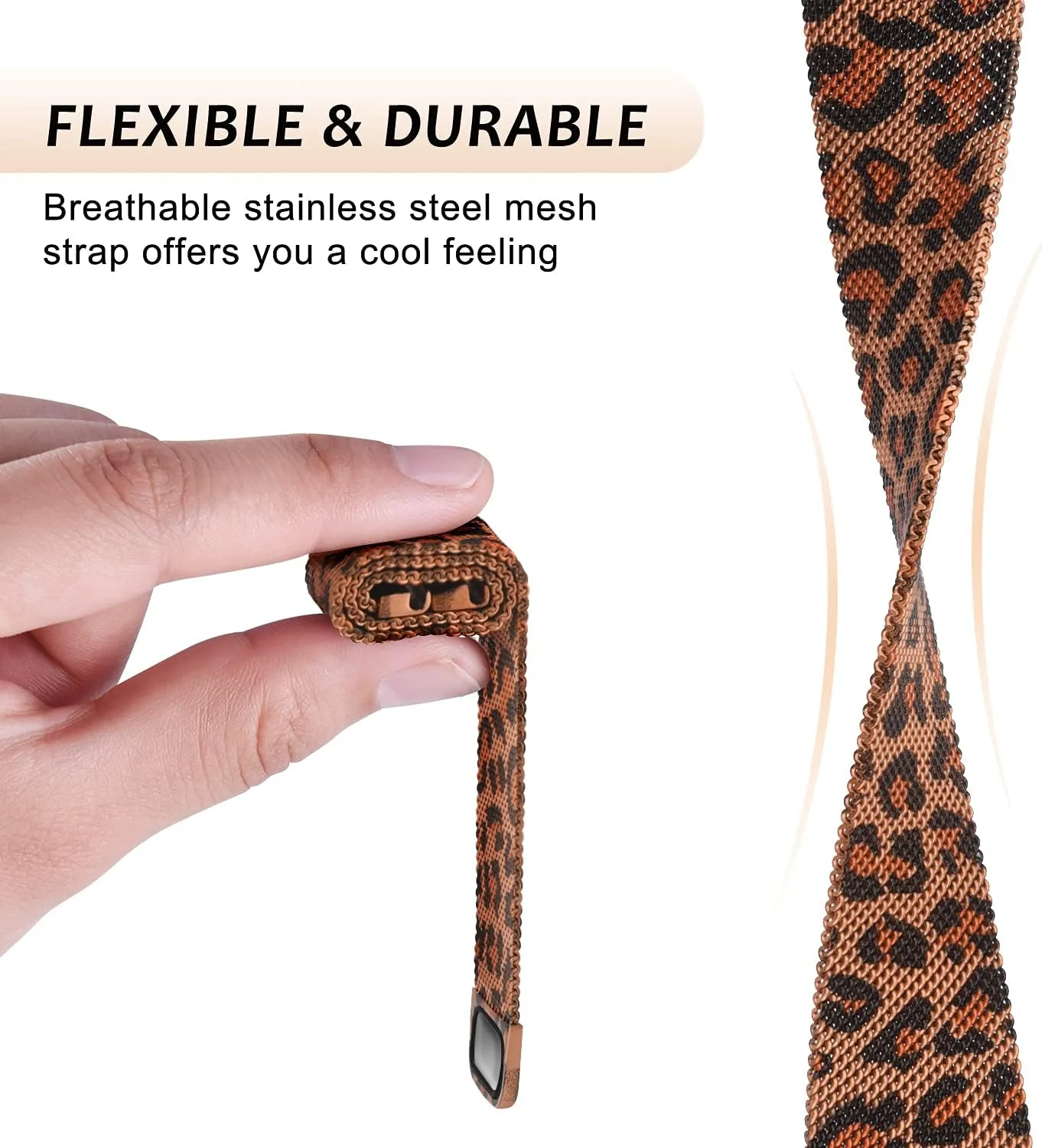 Watch Bands 20mm 22mm Quick Release Watch Strap, Stainless Steel Mesh Replacement Strap for Women Men