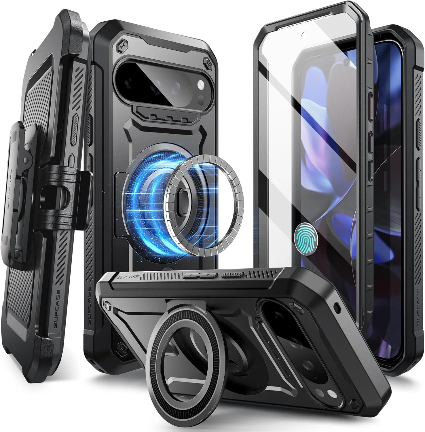 Carcasa Supcase para Google Pixel 9/9 Pro compatible con MagSafe Negra