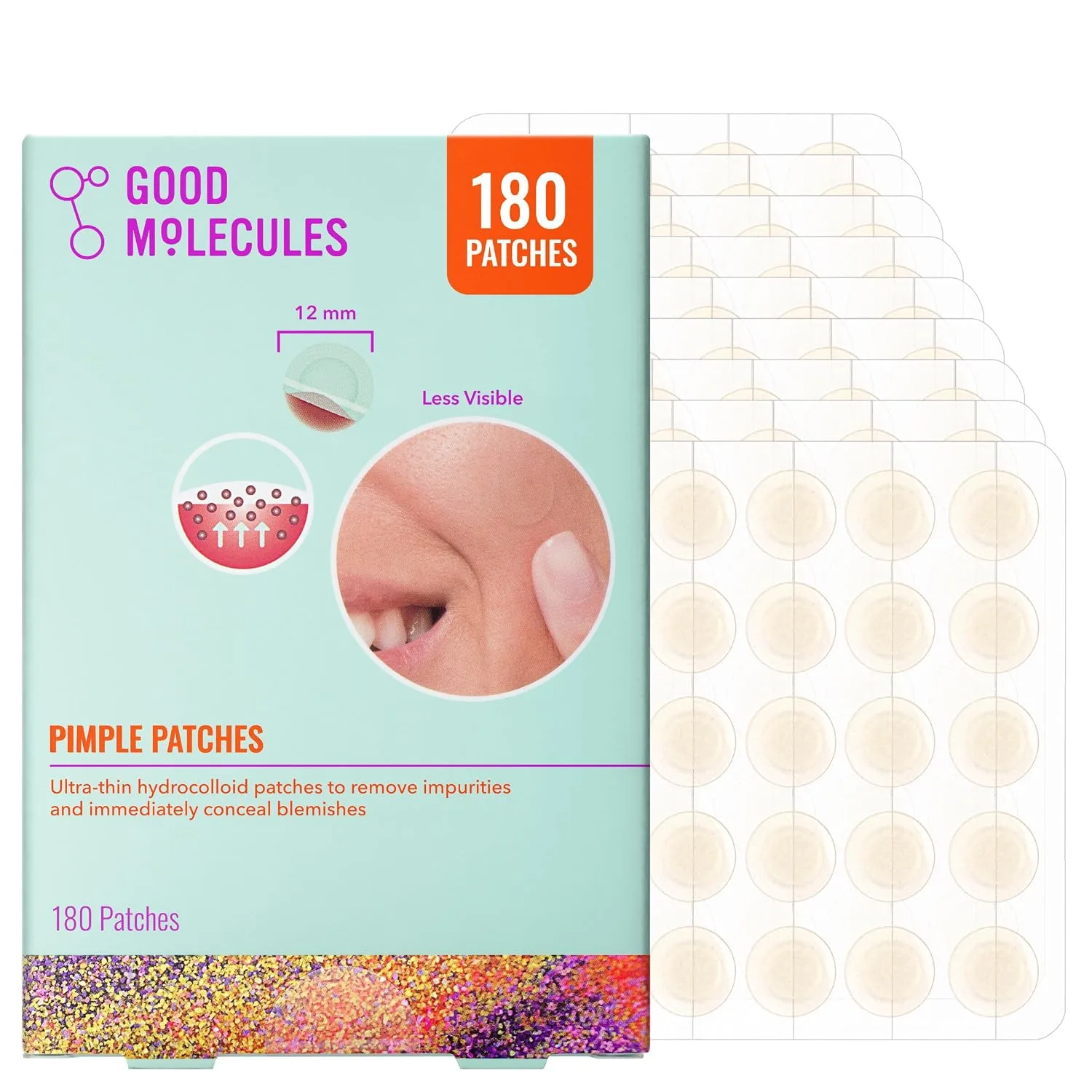 Parche para granos Good Molecules Hydrocolloid 180 unidades