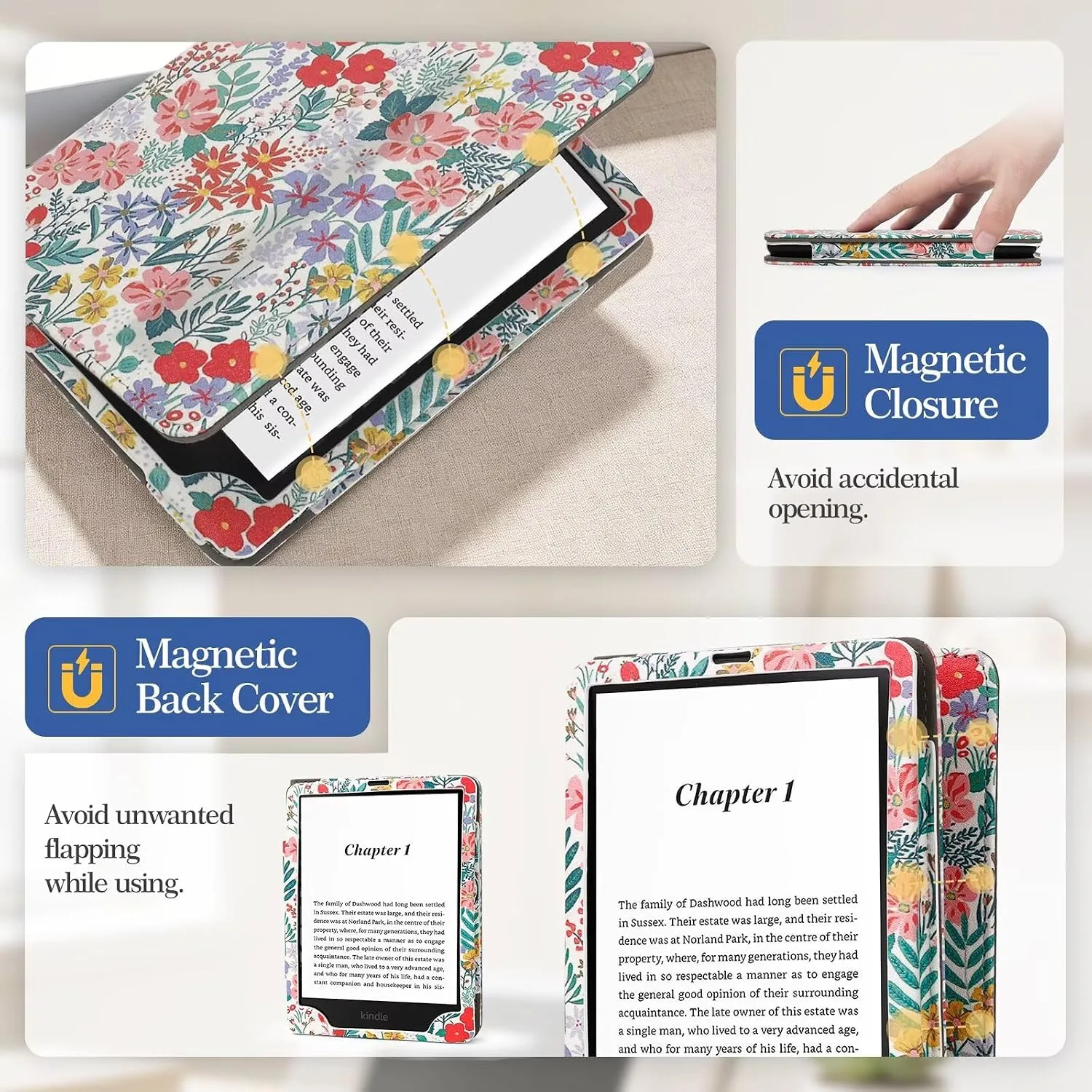 Case for 7"/6.8" Kindle Paperwhite 12/11th Generation 2024 2021