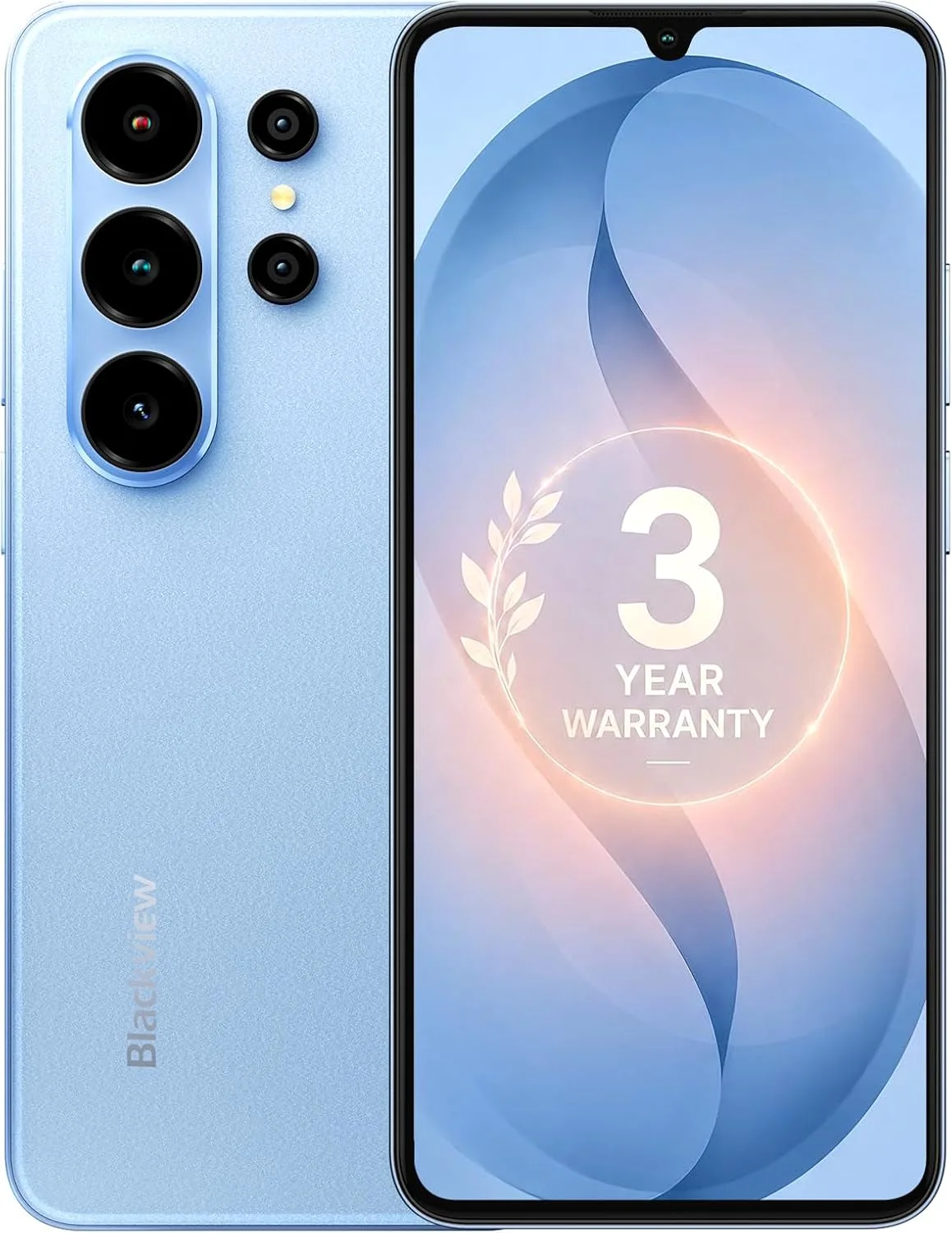 Blackview Wave 10C Android Phone Unlocked 6.88" Large Screen, Android 16 Unlocked Smartphones 16(4+12) GB+128GB/1TB, 32MP+13MP, Dual SIM/Face ID/GPS/OTG, Only for T-Mobile, Blue