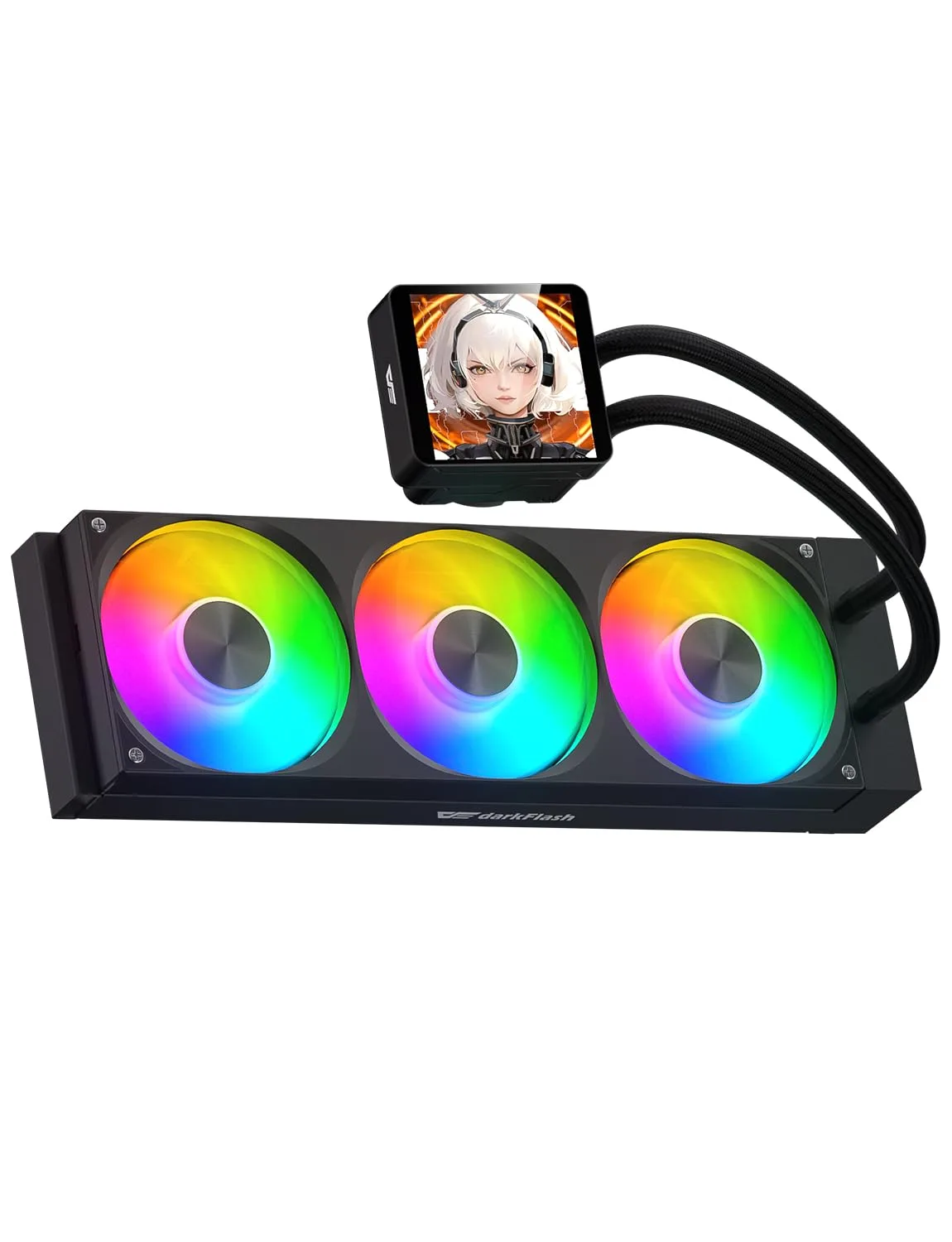 Enfriador Líquido para CPU darkFlash DV360S MAX con pantalla LCD 3.95 pulgadas