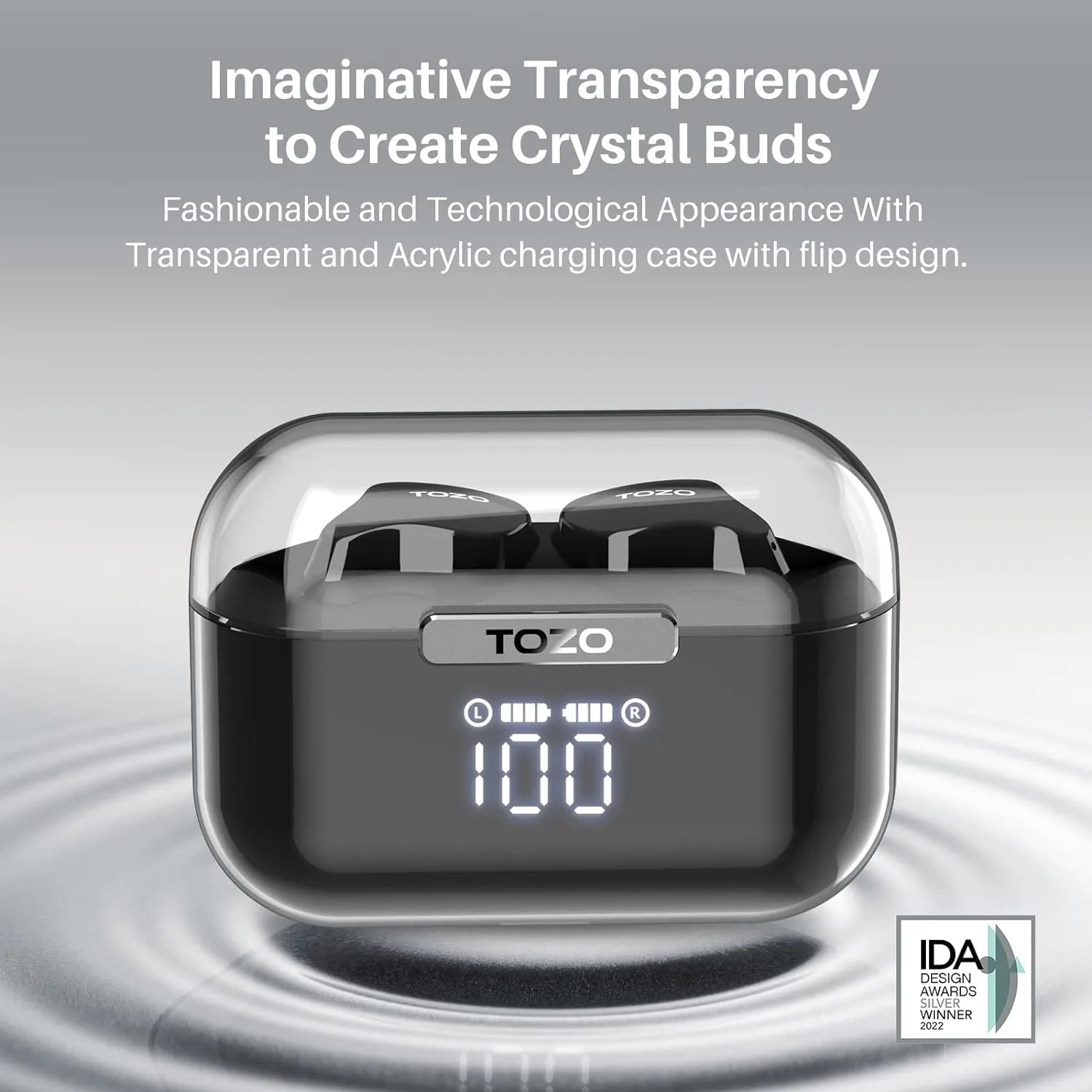 TOZO T18 AI Translation Wireless Earbuds Realtime IPX8 Bluetooth Headphones