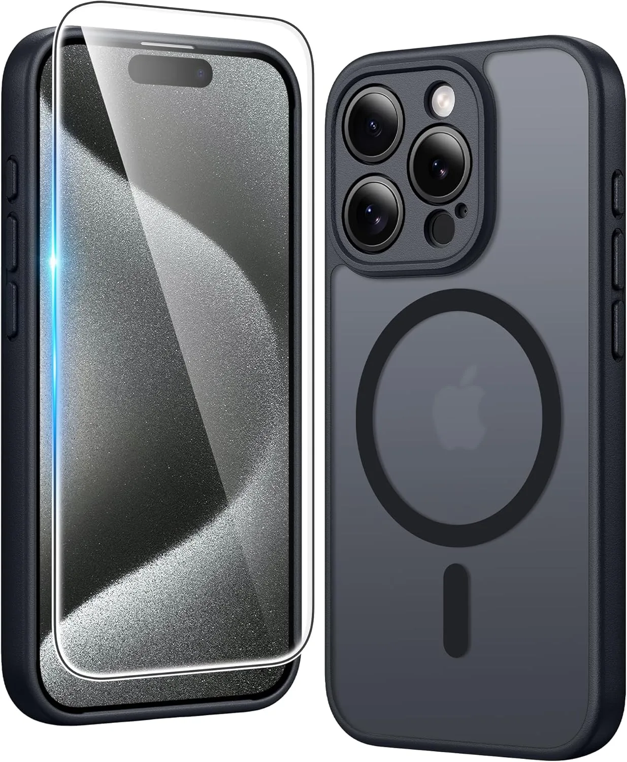 FNTCASE for iPhone 15 Pro Case Compatible with Magsafe Matte Phonecase