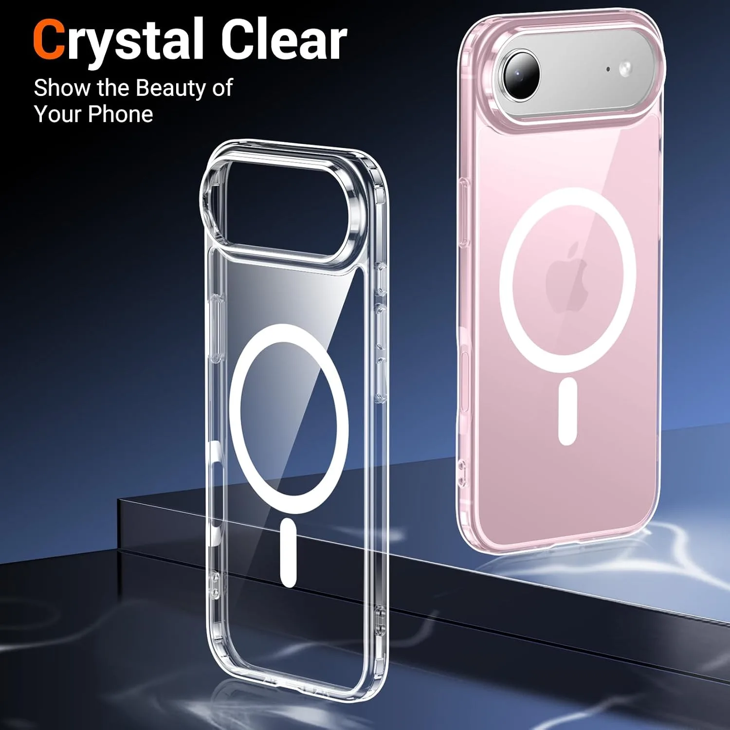 Temdan for iPhone AIR Case with Screen Protector Pink