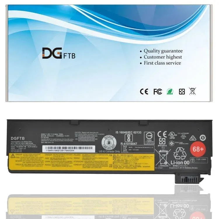 Batería para Laptop Lenovo ThinkPad X240 X250 X260 X270 T440 T450 T460 T470P T550 T560 W550 L450 72Wh 10.8V