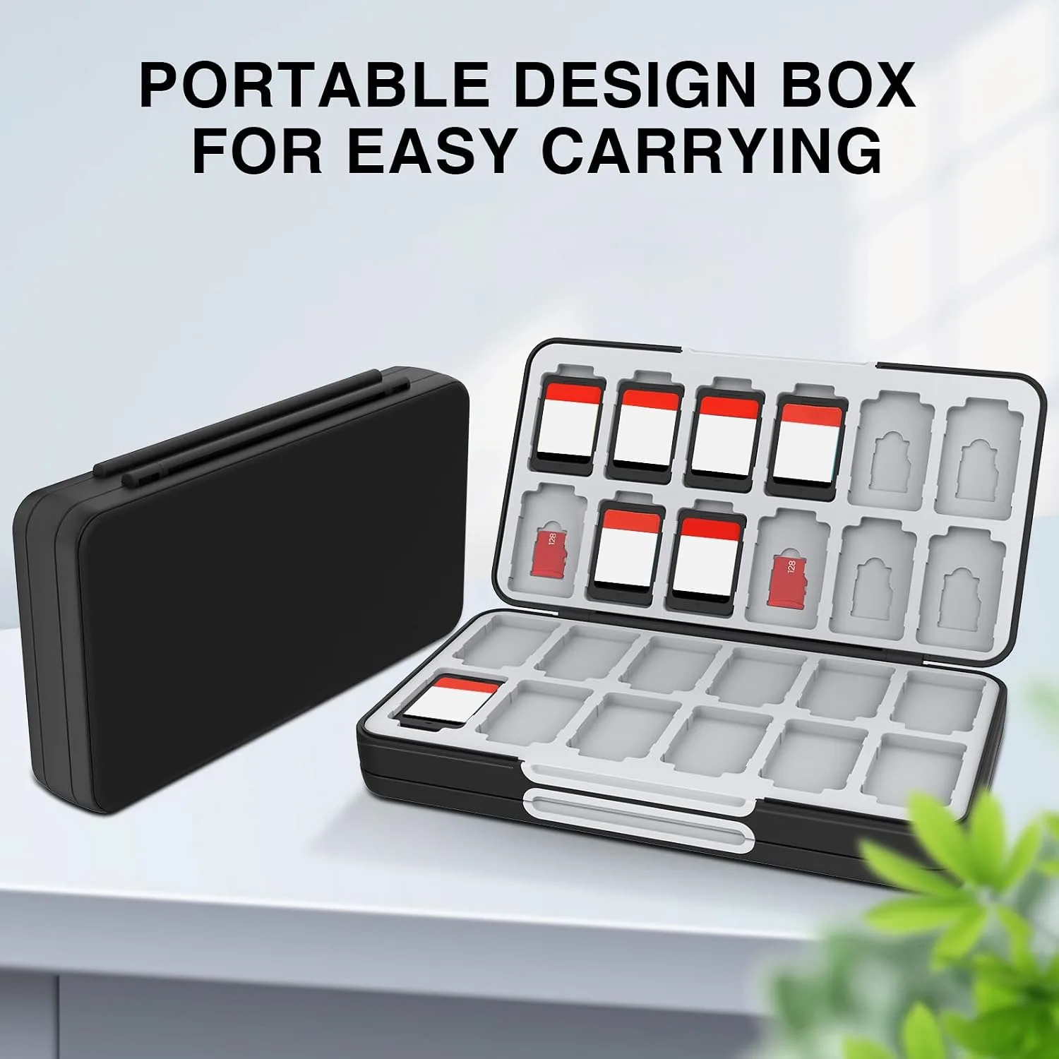 HEIYING Game Card Case Compatible with Nintendo Switch 2 / Micro SD Cards