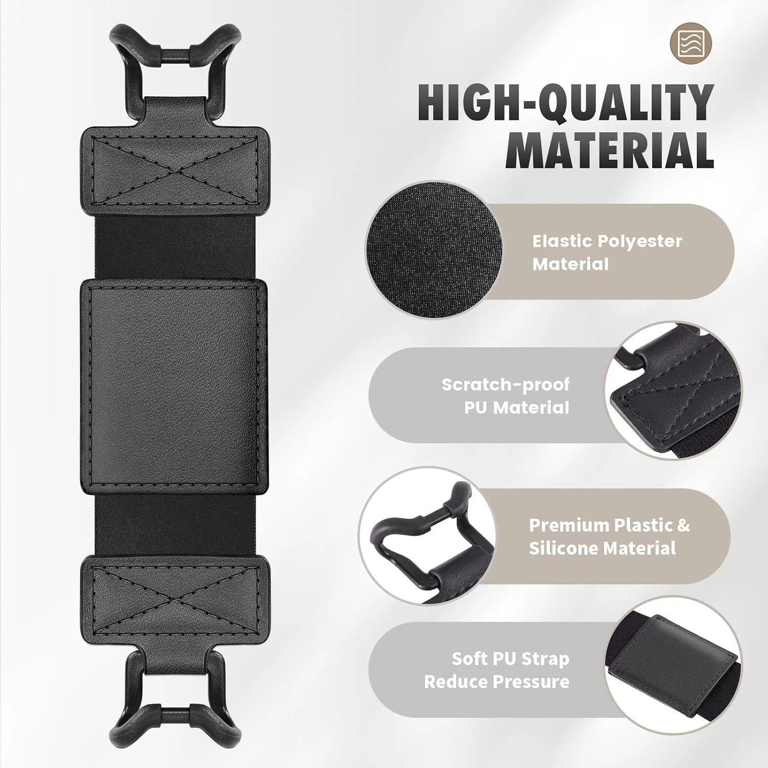 MoKo Soft Hand Strap for 6-8" Kindle eReaders Fire Tablet, Black
