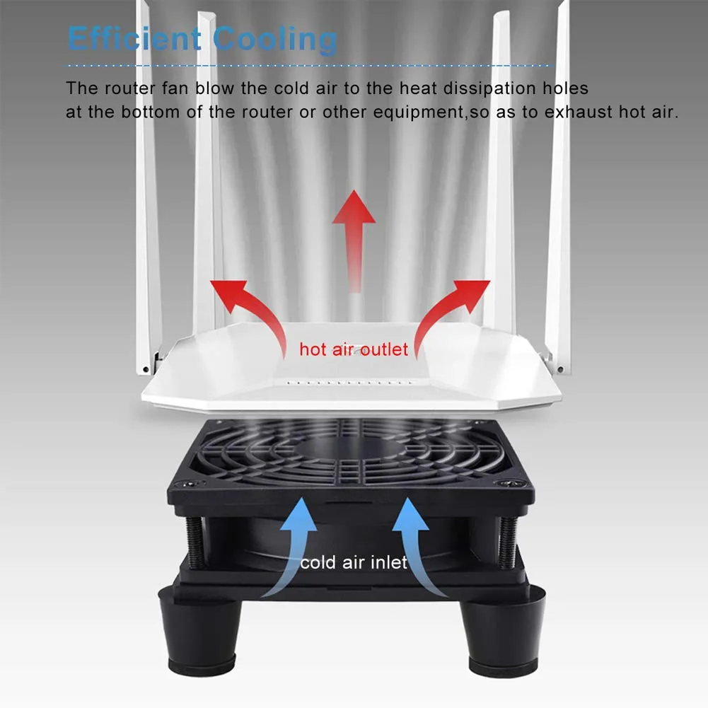 GDSTIME Quiet 80mm USB Computer Fan 5V USB Powered with 3 Speed Control