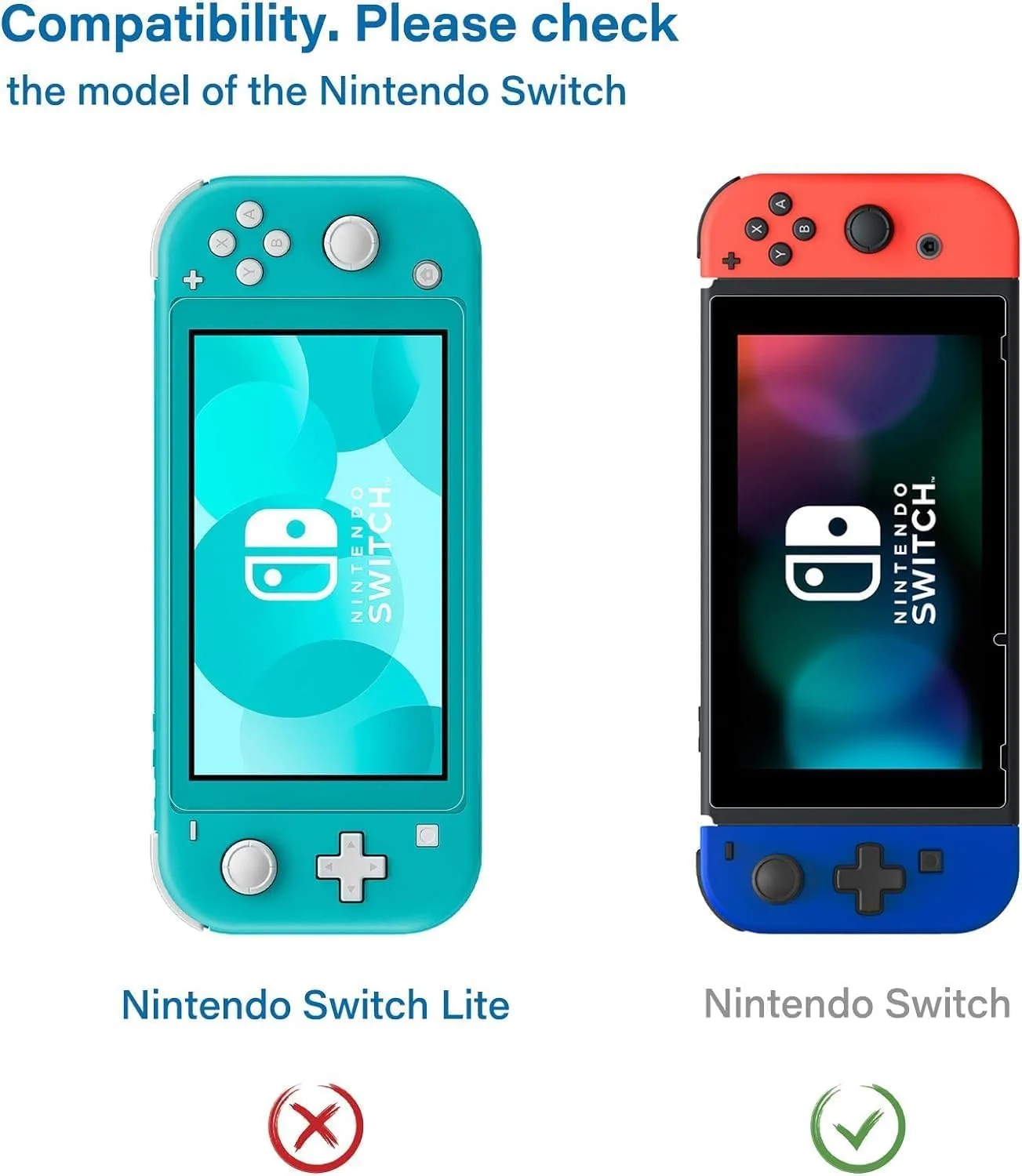 NEW'C for Nintendo Switch Screen Protector Tempered Glass