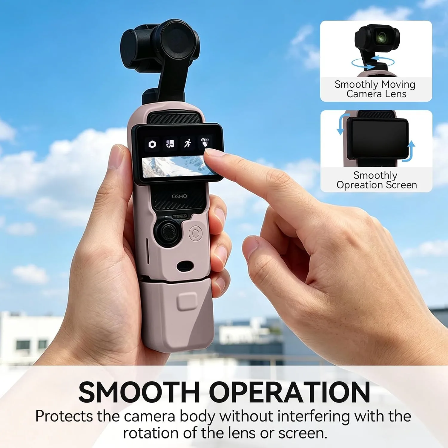 Case for DJI Osmo Pocket 3/Xtra Muse Camera(Tiffany Pink)