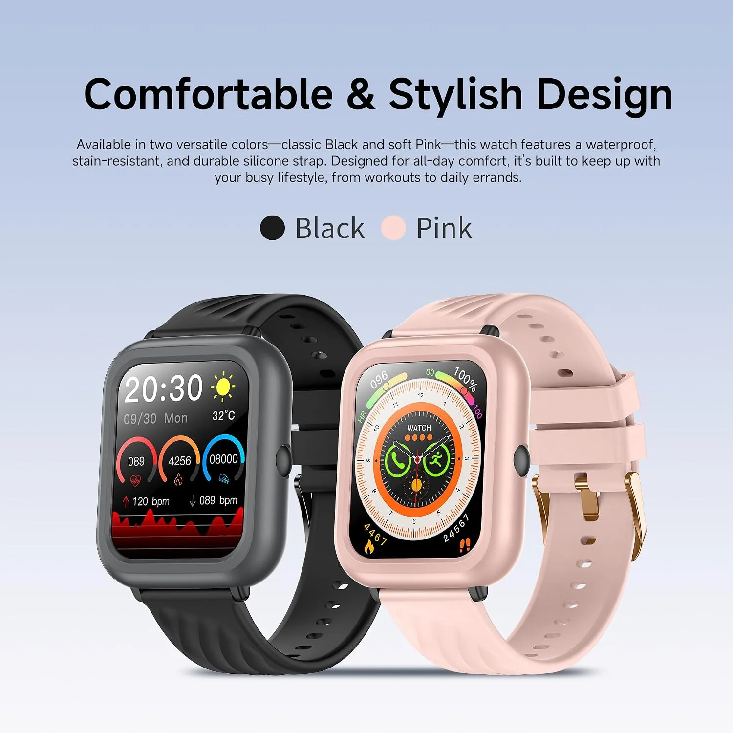 Smart Watch for Men with case, Fitness and Sleep Trackers with 1.83" HD, Relax Mode/Heart Rate/Sleep Monitor, IP67 Waterproof, Bluetooth Call & Music Control Fitness Watch for iPhone/Android