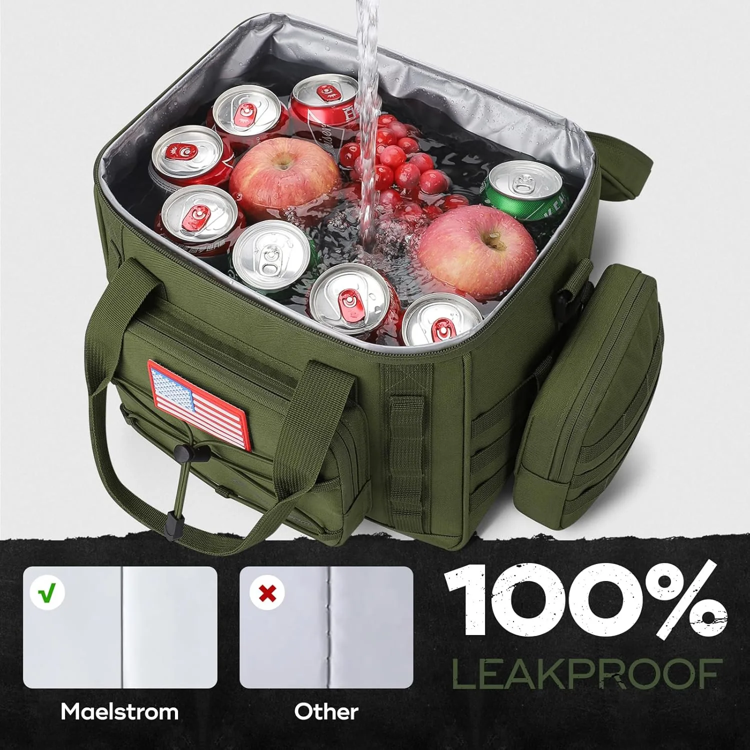 Maelstrom Tactical Lunch Box for Men, Cooler Bag with Detachable MOLLE Bag