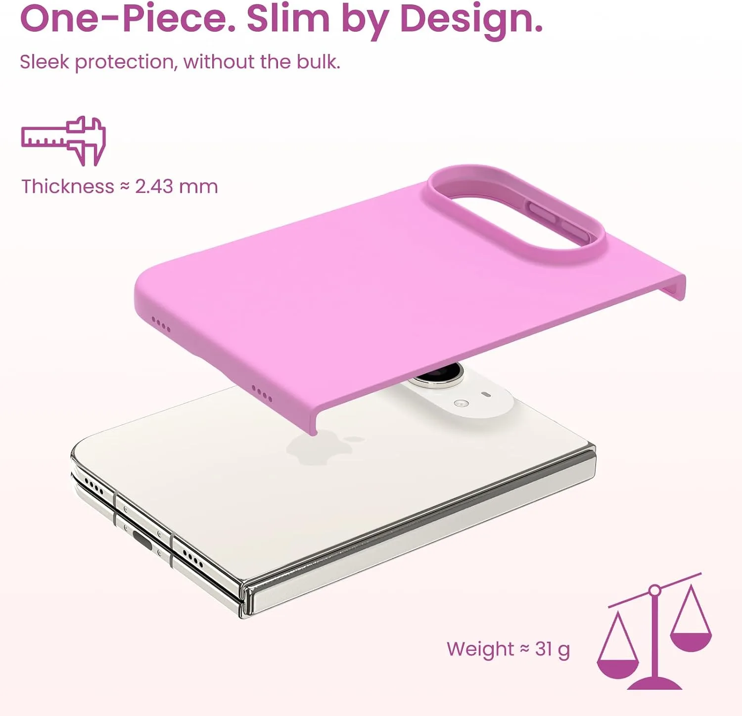 ORNARTO for iPhone Duo Case,Magnetic Slim Liquid Silicone,Cherry Blossom
