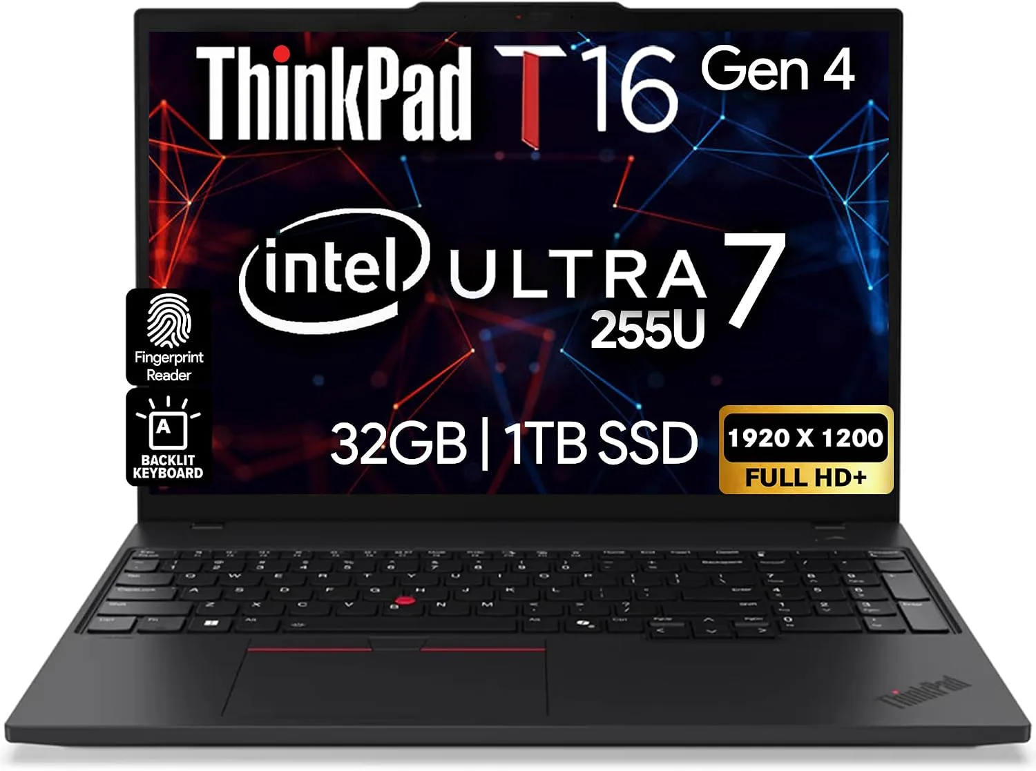 Lenovo ThinkPad T16 Gen 4 Intel Core Ultra 7 255U, 32GB DDR5 RAM, 1TB SSD