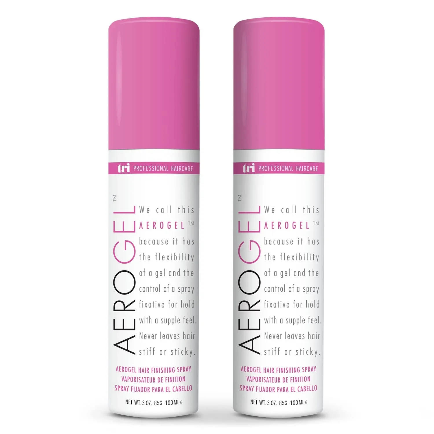 TRIDESIGN Aerogel Strong Hold Volumizing Hair Spray - 3 oz, 2 Pack
