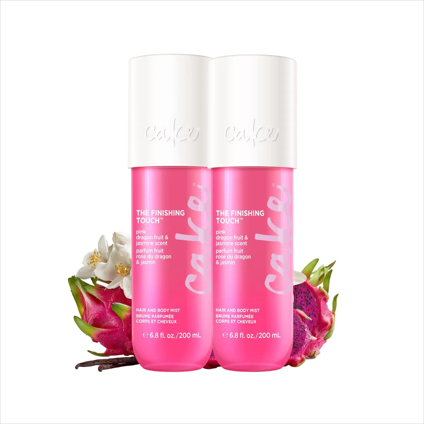 Bruma para cabello y cuerpo Cake Beauty Pink Dragon Fruit & Jasmine 2 unidades