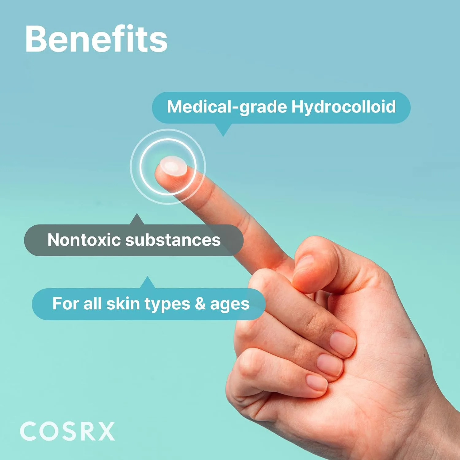 COSRX Acne Pimple Patches Absorbing Hydrocolloid Spot, 3 Size (72 Count)