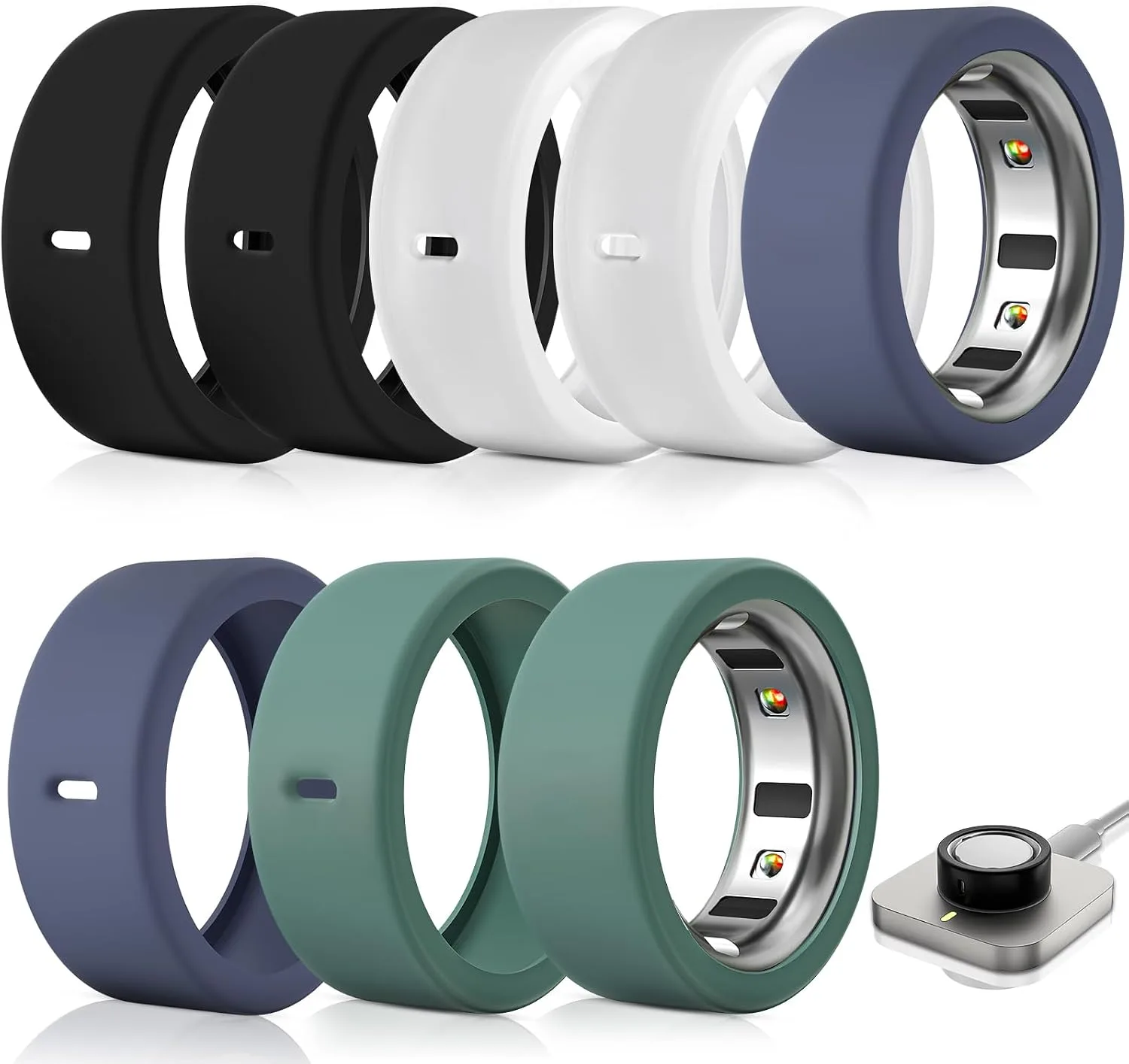 Compatible with Oura Ring Gen 4/4 Ceramic/Gen 3/Ultrahuman Rings Cover