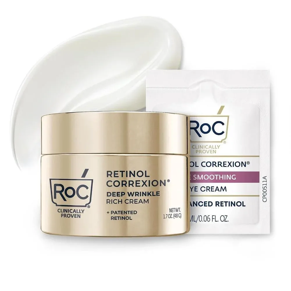 Crema RoC Deep Wrinkle Rich Cream Antiedad con Retinol 1.7 oz