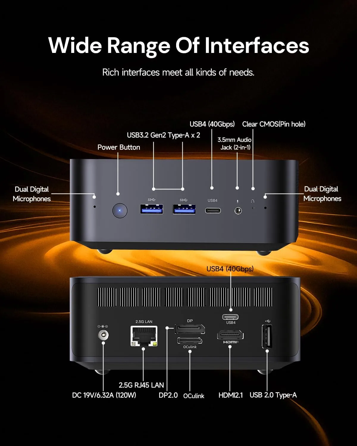 Reatan Gaming Mini PC, Ryzen 7 255, 48GB DDR5 2TB SSD with Crucial, OcuLink