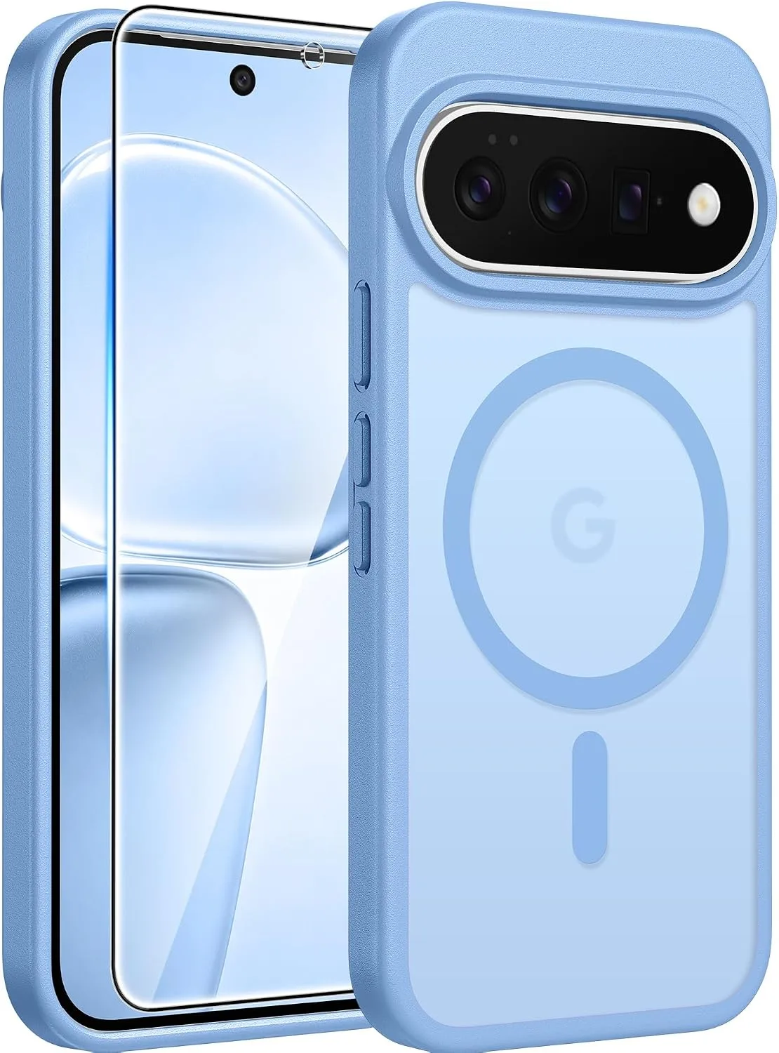 FNTCASE for Google Pixel 11 Pro XL Case Fit for MagSafe Light Blue