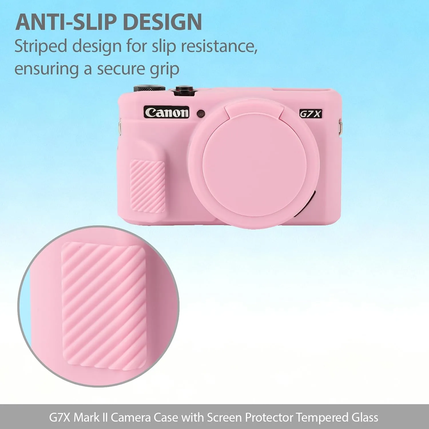 Camera Case for Canon G7X Mark II / G7X II - Pink